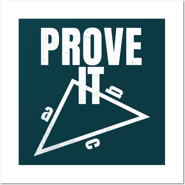 Prove It Teacher Math Teacher Triangles for Sarcastic People Wall Art by alcoshirts